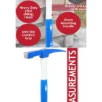 24oz Heavy-Duty Brick Hammer & Chisel with Fiberglass Non‑Slip Grip