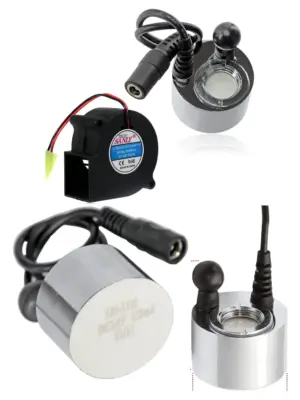24V Dimplex Electric Heater Fan with Optimyst Glass Disk Transducer