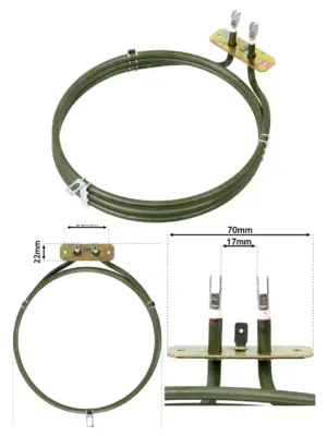 2500W 230V Heater Element Replacement for CDA Fan Oven
