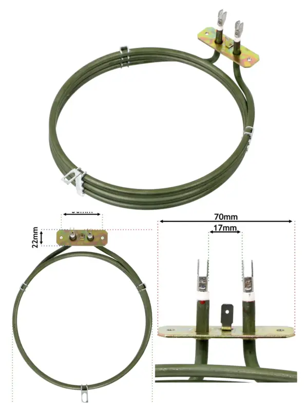 2500W 230V Heater Element Replacement for CDA Fan Oven
