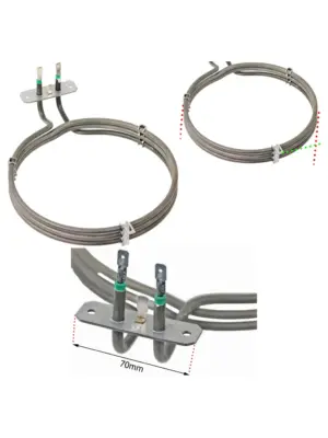2500W 3‑Turn Fan Oven Heating Element for Rangemaster, Leisure, Flavel