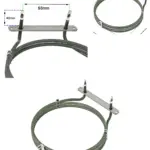 2500W 3‑Turn Fan Oven Heating Element for Tricity Bendix Cookers