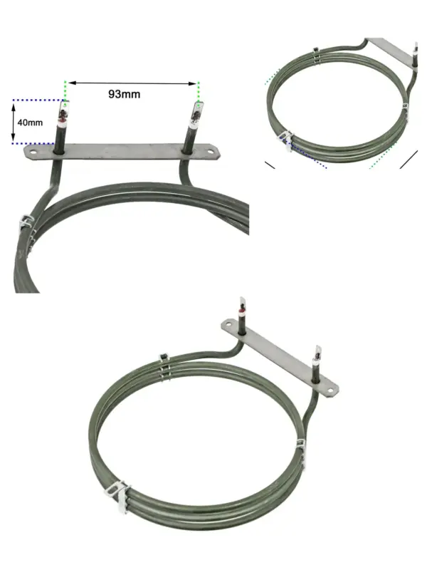 2500W 3‑Turn Fan Oven Heating Element – John Lewis Cooker Replacement