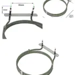 2500W 3‑Turn Fan Oven Heating Element Replacement for AEG Cookers