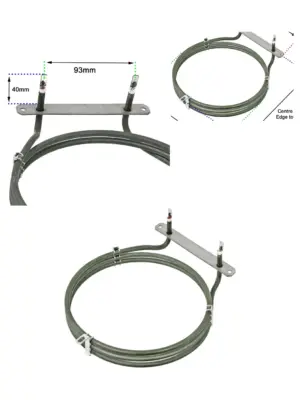 2500W 3‑Turn Fan Oven Heating Element Replacement for AEG Cookers
