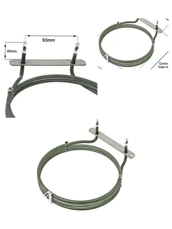2500W 3‑Turn Fan Oven Heating Element Replacement for AEG Cookers