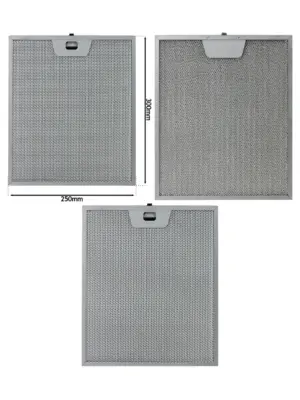 250×300mm Metal Mesh Grease Filter for AEG, Electrolux & Zanussi Hoods
