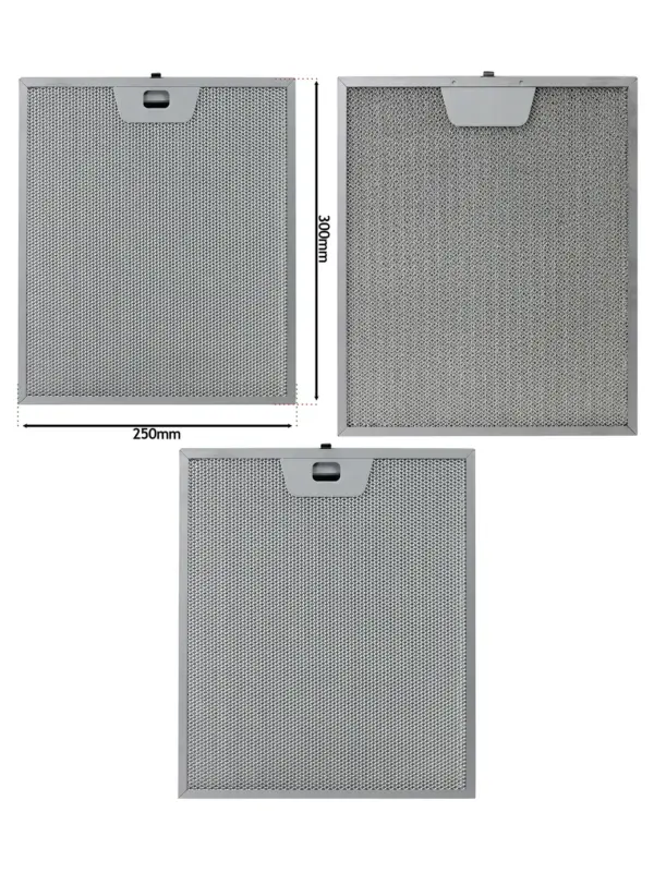 250×300mm Metal Mesh Grease Filter for AEG, Electrolux & Zanussi Hoods