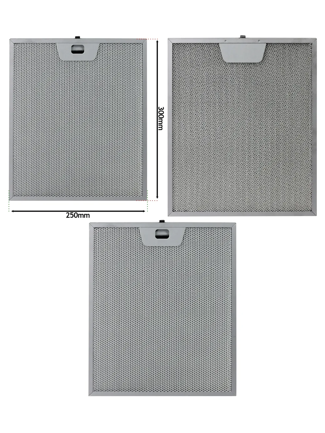 250×300mm Metal Mesh Grease Filter for AEG, Electrolux & Zanussi Hoods