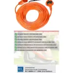 25m Flymo Cable with Winder for Lawn Mower, Strimmer & Hedge Trimmer