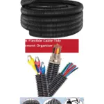 25mm Black Flexible Cable Management Sleeve – 5m Length