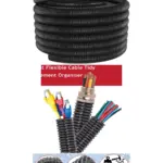 25mm Black Flexible Cable Sleeve – 10m Tidy Conduit for Wiring