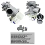 25W Washing Machine Drain Pump & Filter for Beko WM5/WM6/WMD/WMP/WDX