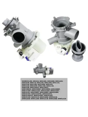 25W Washing Machine Drain Pump & Filter for Beko WM5/WM6/WMD/WMP/WDX