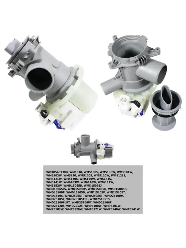 25W Washing Machine Drain Pump & Filter for Beko WM5/WM6/WMD/WMP/WDX