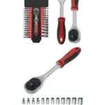 27‑Piece Compact Stubby Ratchet Socket & Bit Set for DIY Auto Repair