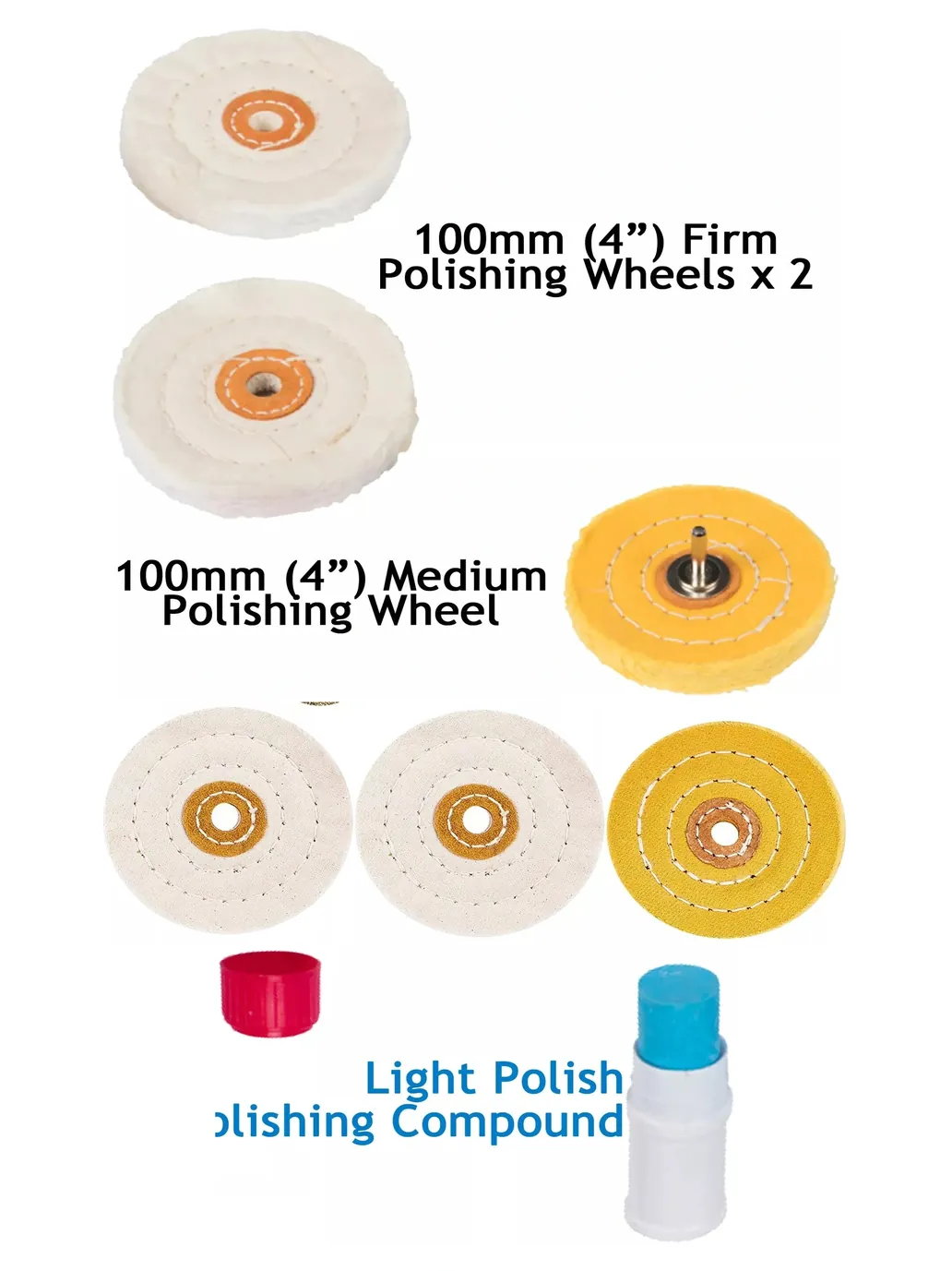 27‑Piece Metal Polishing & Buffing Wheel Set – Brass Wire for Drill