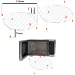 270mm Wire Turntable Rack for Goodmans Microwave Grill Oven