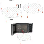 270mm Wire Turntable Rack for HINARI Microwave Grill Oven