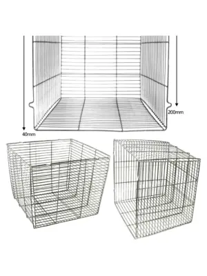 28cm Stainless Steel Square Outdoor Light Guard Cage – Security Alarm