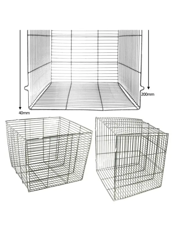 28cm Stainless Steel Square Outdoor Light Guard Cage – Security Alarm