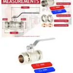 28mm Full Bore Lever Ball Valve Kit – Hot Red & Cold Blue Sleeves