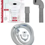2m Angled Drain Hose Kit with Seal Plug for Washer & Dishwasher