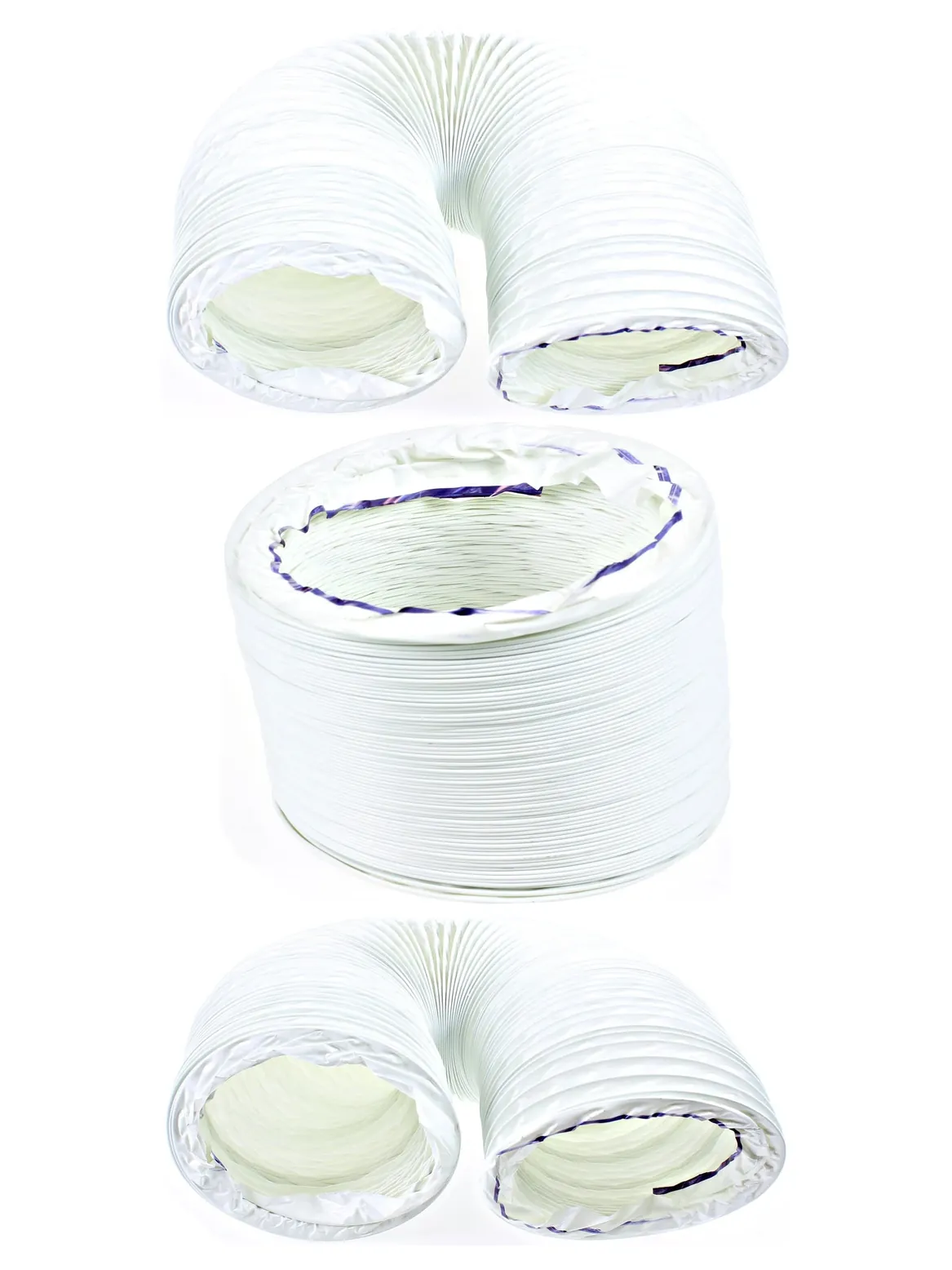 2m Flexible Vent Hose 127mm for CDA Cooker Hood Extractor