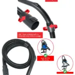 2m Vacmaster Multi 20 Power Wet Dry Vacuum Hose PTO Compatible