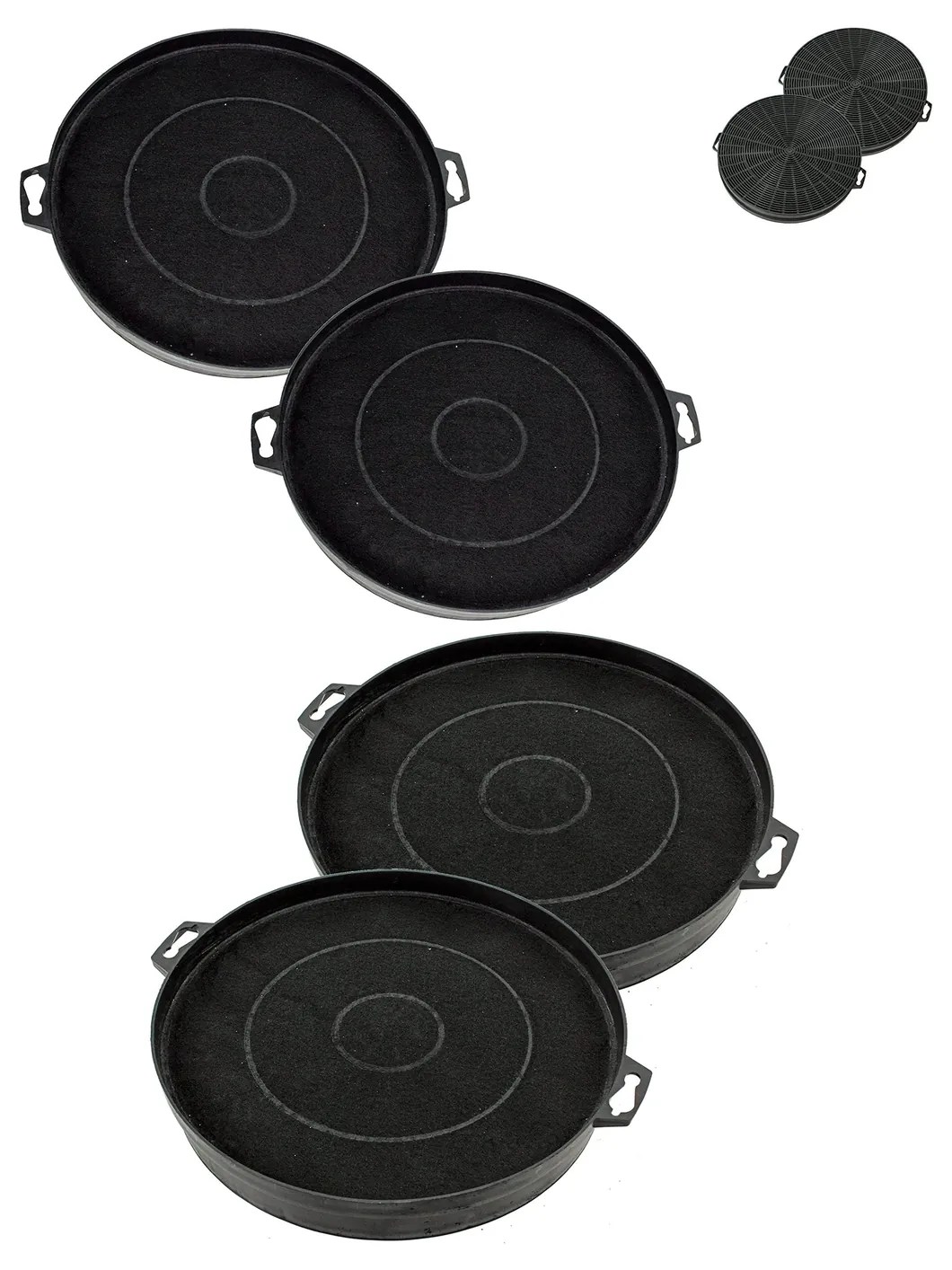 2pcs Carbon Filter Set for Tecnik Hood TKE5035/591/595