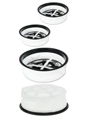 2×12 mm Microfibre Round Filters for Numatic Henry, Hetty & James