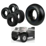 3.00-4 Pneumatic Mobility Scooter Tire Set - 260x85, 4 Rims + 2 Tubes