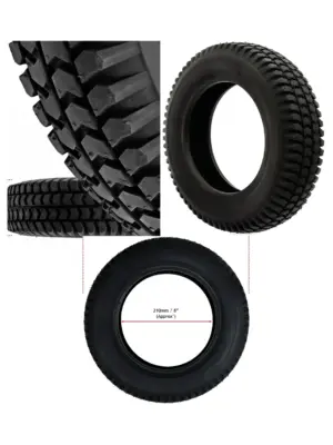 3.00x8 Pneumatic Block Tread Tire for 8‑inch Mobility Scooters