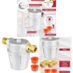 3/8" Inline Boiler Filter for Oil‑Fired with Bowl & 2×10mm Connectors