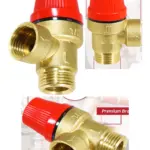 3 Bar Brass Boiler Pressure Relief Valve – 1/2" BSP Male to Female PRV
