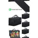 3‑Pack 100L Black Canvas Toy and Teddy Bear Storage Bags Organizer