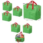 3-Pack 50L Green Laundry Storage Bags – Wash Organizer for Clothes