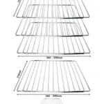 3 Pack Adjustable Extendable Oven Shelf 310-590mm Kitchen Rack