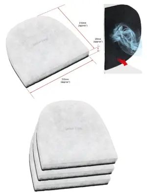 3‑Pack Carbon Air Filter for Ebac 2000/2000e/2200e/2400e Dehumidifiers