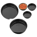 3-Pack Deep Oven Roasting Tray – Large 400mm x 55mm Round Baking Pan