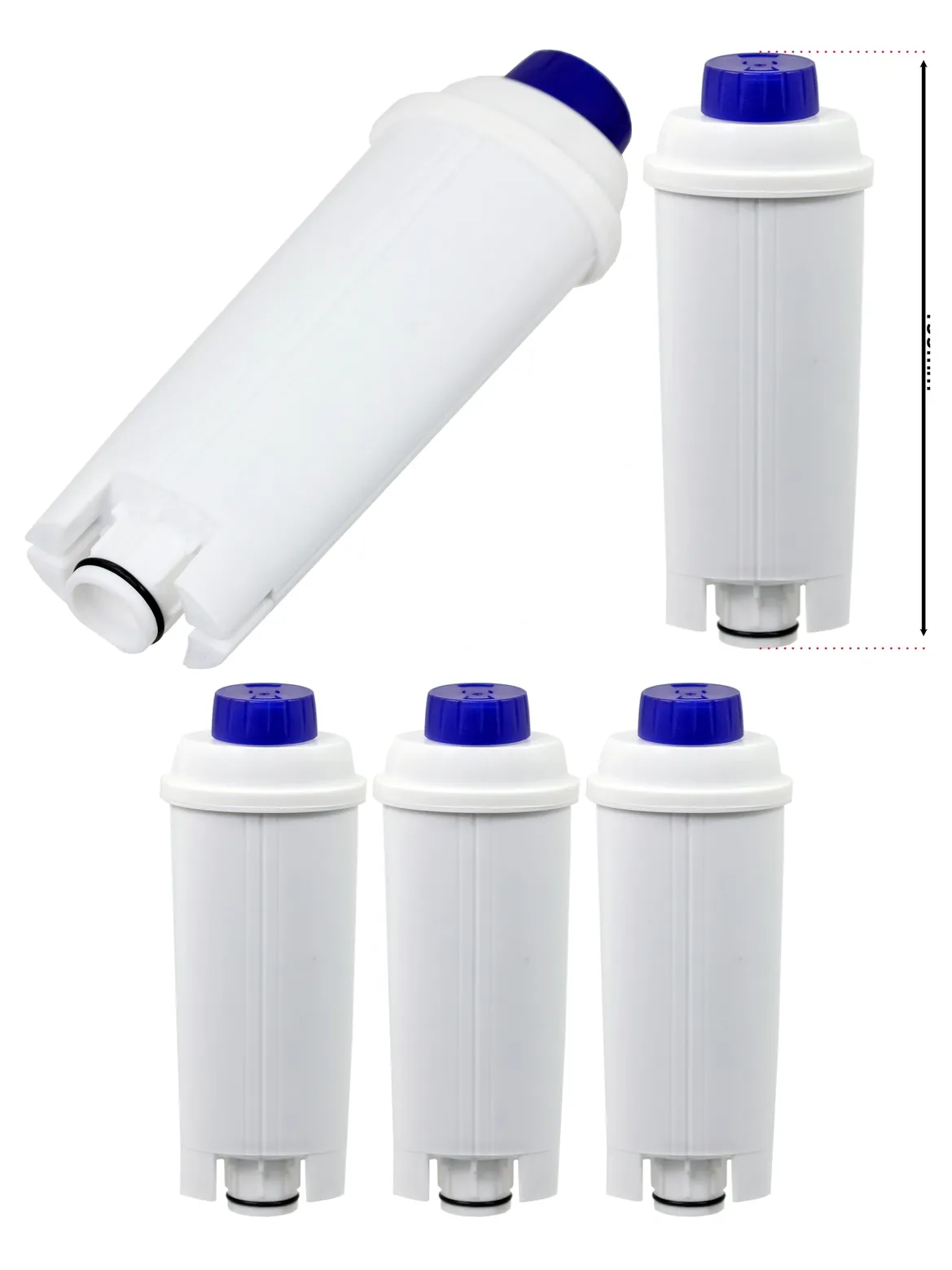 3-Pack DeLonghi Coffee Water Filter – fits DLS, C002, SER3017, EC800