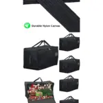 3‑Pack Extra‑Large Black Canvas Christmas Tree Organizer Bag – 100L