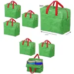 3 Pack Green 50L Large Closet Shoe Storage Bags Wardrobe Organizer