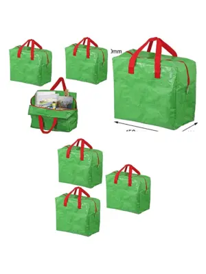 3‑Pack Green Arts & Crafts Storage Bag – 50L Bag for Paints & Drawing