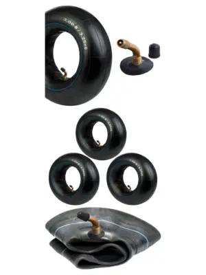 3 Pack Pneumatic Inner Tubes 3.00x8 & 3.25x8 for Wheelbarrow & Scooter