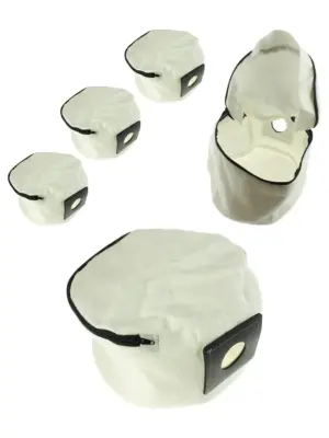 3-Pack Reusable Zip-Closure Cloth Vacuum Bags for Numatic Henry/Hetty