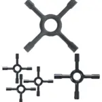 3‑Pack Small 130mm Ceramic Trivet for Gas Hob – Pan & Moka Pot Stand