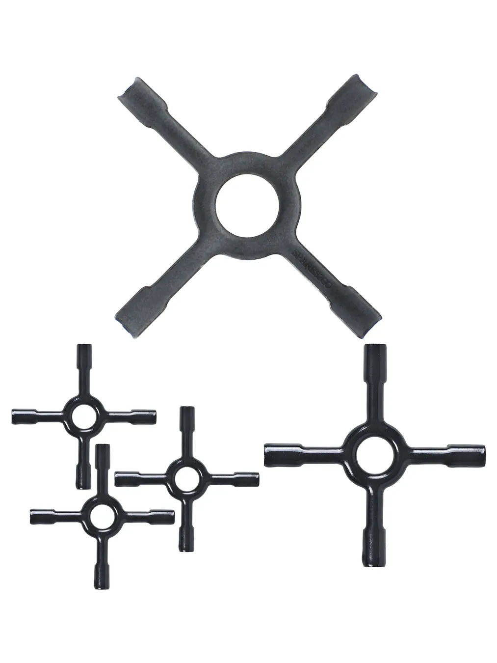 3‑Pack Small 130mm Ceramic Trivet for Gas Hob – Pan & Moka Pot Stand