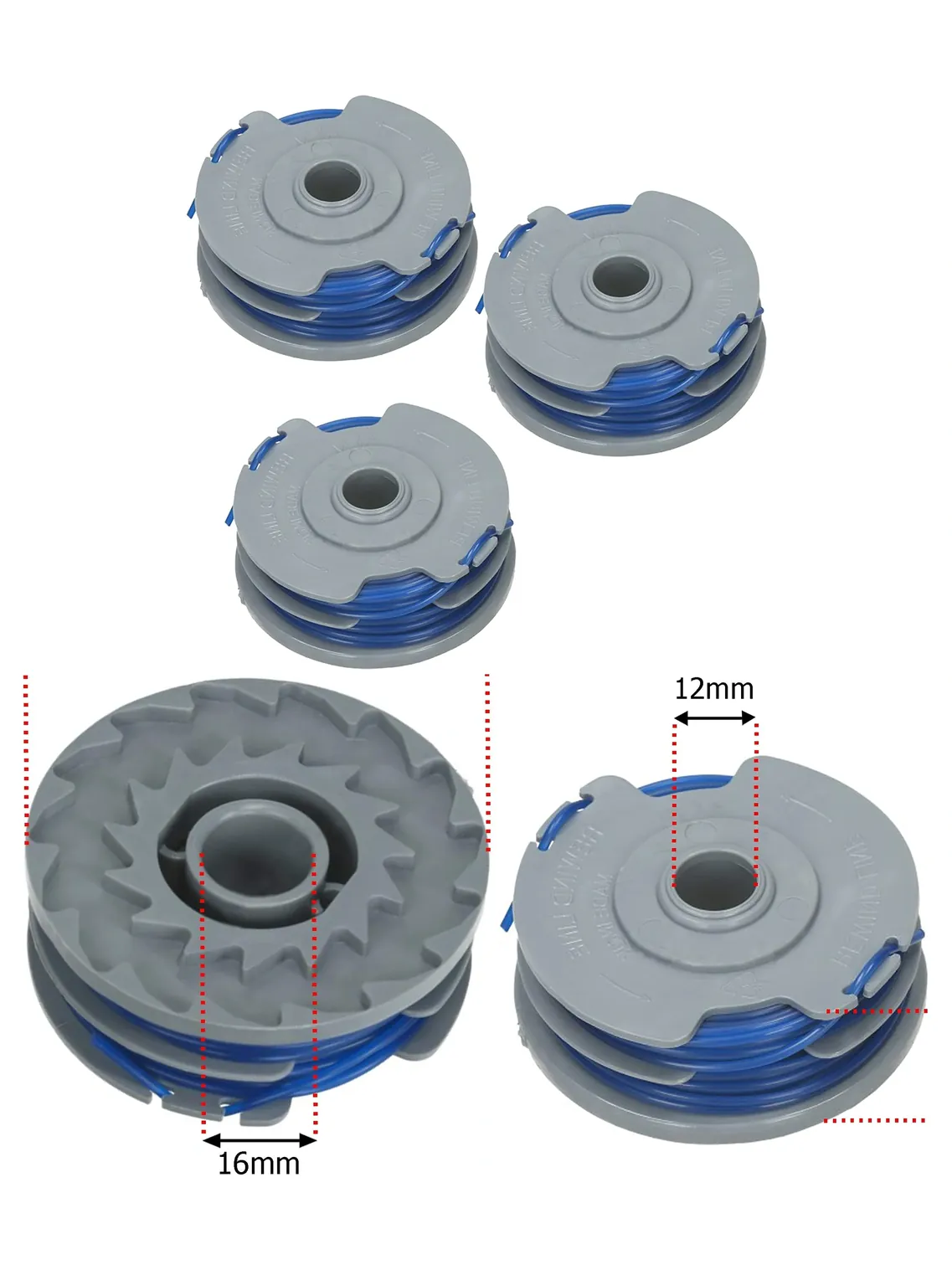 3‑Pack Twin Cutting Line & Spool for Qualcast GT2541 Garden Trimmer
