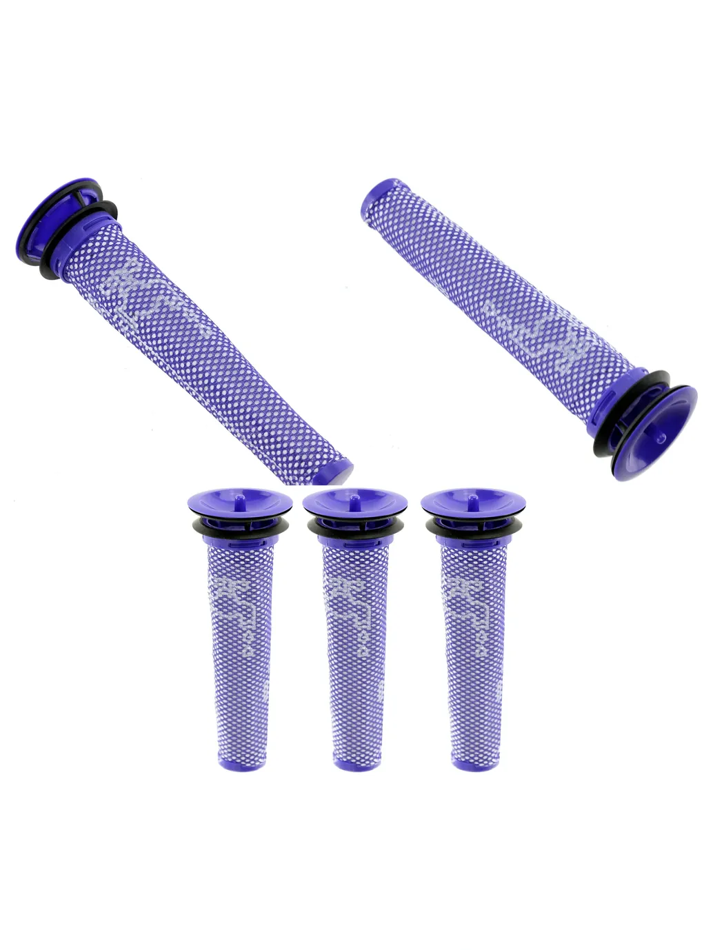 3-Pack Washable Premotor Filter Sticks for Dyson V6-V8 Animal Vacuums